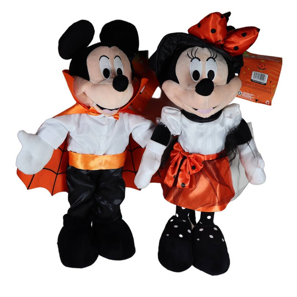 Mickey & Minnie Mouse Halloween Door Greeter Vampire Set of 2 NWT - Picture 1 of 6